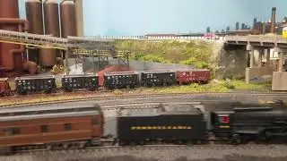 Zane Trace National Trails Model Railroad: Pennsylvania Railroad K4 Passing Steel Mill