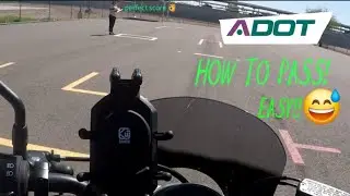 How to pass the arizona DMV motorcycle skill test easily! @AZmotoclub