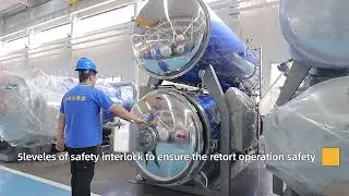 Fully automatic water immersion retort,steriliztion equipment for Food