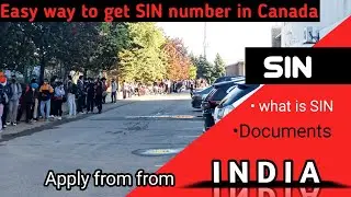 SIN number in Canada||Easy way to get SIN number for students||Lakhi Canada Vlogs||Lakhwinder Bassi|