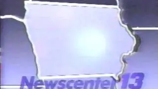 NewsCenter 13 6pm News Open WHO TV Des Moines 1987