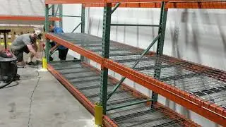 Installed Pallet Rack Protection Post Protectors