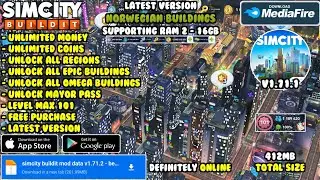 simcity buildit mod apk update v1.71.1 | Norwegian buildings added, unlock all buildings