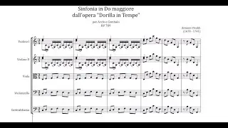 Vivaldi: Sinfonia to Dorilla in Tempe, RV 709 {Score video}