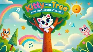 Kitty In The Tree | Fun & Playful Kids Song with Lyrics for Sing-Along