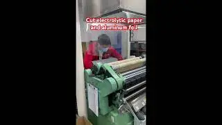 Cut electrolytic paper and aluminum foil #capacitor #capacitaci&oacute;n #aluminumelectrolyticcapacitors