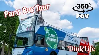 Tootbus Paris - Cath&eacute;drale Notre-Dame de Paris (4) to Mus&eacute;e d'Orsay (5) - (360 POV)