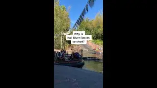 Why is Kali River Rapids so short? #disney #animalkingdom #disneyworld #disneyparks #shorts