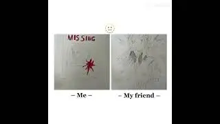 Me vs my friend #art #artpen #drawing #bestfriend #friends #tiktok #tiktokviral