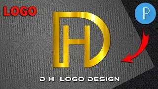 Professional DH Logo Design | How To Make On Pixellab DH Logo#DH #DHlogo #pixellabe #logo#technical