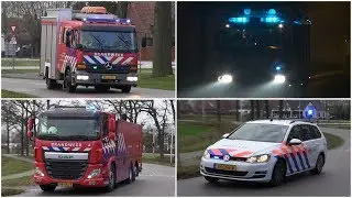 Brandweer en Politie met spoed in en rondom Eibergen op nieuwjaarsdag