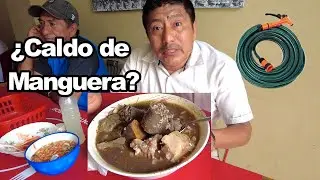 😲¿CALDO DE MANGUERA? en el mercado HECHO con viceras del cerdo un tradicional plato ECUATORIANO 🇪🇨