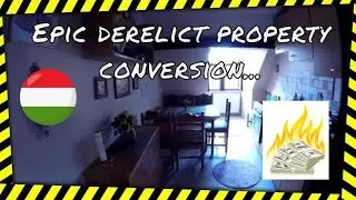 DIY property renovation in Baja, Hungary. Derelict office building.