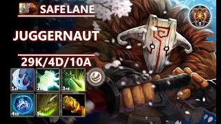 Juggernaut Safe Lane Carry | 7.36c | Pos 1 Juggernaut Bladeform Facet | Dota 2 Immortal Gameplay