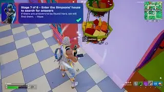 How to Enter the Simpsons' house to search for answers Fortnite
