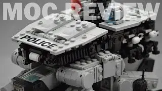 Custom LEGO Futuristic Police Mech with Deployable K9 Drones! (MOC Review)