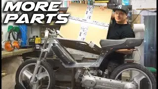 New tires and more parts for the Peugeot Fox 50 cc Racer from JMPB PARTS