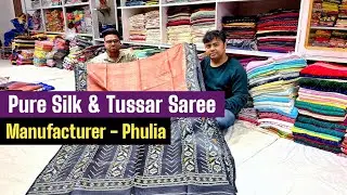 Pure Gachi Tussar/ Pure Silk Linen/ Pure Matka Silk/ Hand Woven Muslin Jamdani & Tissue Linen Saree