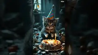 Sad Cat Birthday 🎂🐱🥺 | Funny AI Short