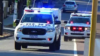 WAPOL and DFES! *LOTS OF HORN USAGE AND BANSHEE SIREN! *