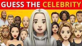 Guess the FAMOUS FACE by Emoji in 7 Seconds! 🎭