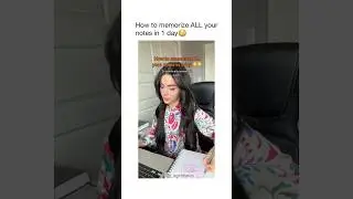How to memorize all your notes in 1 day✨✨