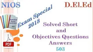EXAM Special Questions and Answers of Course 503 (in ENGLISH).....