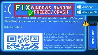 Как исправить неисправимую ошибку WHEA в Windows 10 / Windows 11 (проблема зависания NVME)