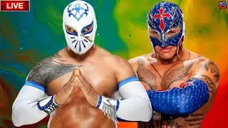 ADAMISLIVE IS LIVE🔴 ! SIN CARA VS REY MYSTERIO ! WWE ROYAL RUMBLE !