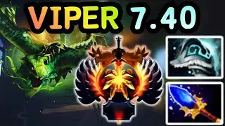 🔥 NEW PATCH 7.40 !!! VIPER MID HIGH DAMAGE, NO COUNTERPLAY | DOTA 2 GAMEPLAY 🔥