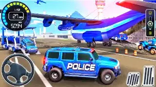 Airplane Car Transport Cargo Plane Simulator - Police Plane Transporter - Android iOS Gameplay