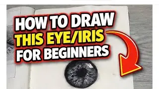 How to draw this eye/iris!! This is a step by step tutorial for beginners.