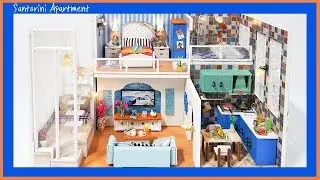 DIY Miniature DollhouseㅣSantorini Apartmentㅣ산토리니아파트 미니어쳐하우스ㅣ박소소