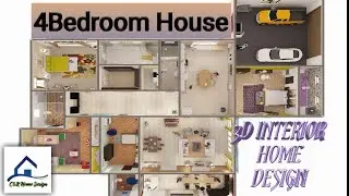 Room Planner / 4Bedroom House Design, Complete Video