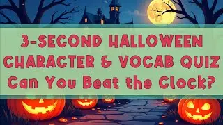 🎃 Halloween 3 Second Quiz | Guess The Characters and Monsters | 3秒でハロウィンアイテムを当てようクイズ What Is It? 🎃