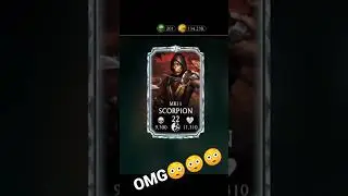 MK11 Scorpion in hard elder wind tower 100 boss fight reward in mk mobile😳😳😳