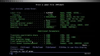 How to Print a Label File With JMagic (AS/400)
