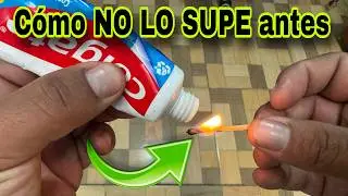 Mezcla Pasta Dental con F&oacute;sforos (Cerillos) y el Resultado te Sorprender&aacute;