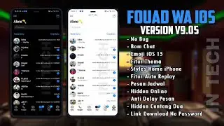 ✅UPDATE WhatsApp iPhone 2022 || Fouad WA iOS v9.11 Beta dg Fitur Lengkap -Emoji iOS 15 -B0M Chatt