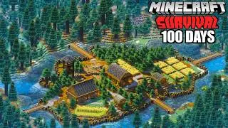 I Survived 100 Days Trapped in a Forest in Minecraft