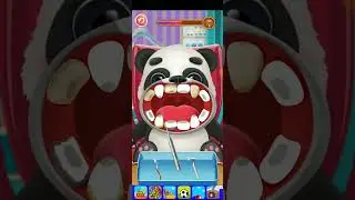 dentist doctor#bear dentition#sweet #animal #game #cartoon #viralvideo #animation #love