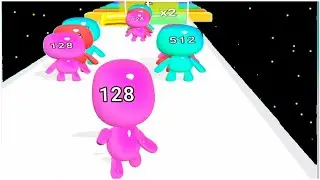 Man Runner 2048 - merge 2048 run game - Gameplay Walkthrough - Max Levels (Lvl 51-75)