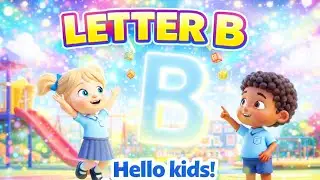 Say the Letter B with Mia & Max 🔤 | Fun ABC Learning for Kids