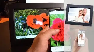 Cadre photo num&eacute;rique connect&eacute; - pour garder le contact m&ecirc;me &agrave; distance [PEARLTV.FR]