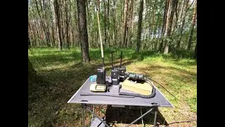 Maxon PC-50 и самодельные антенны, Low Band тест на мощности в 3mW .