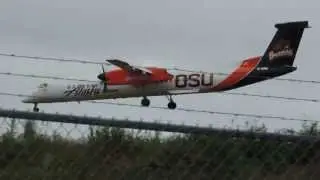 Alaska Airlines Bombardier DCH 8 Q400 [N440QX] landing in SEA