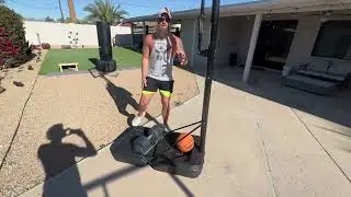Portable Basketball Hoop Height Adjustable 8.5/10ft: Outdoor Basketball Goal System for All Ages