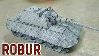 Building 🇩🇪E-100🇩🇪 (German Super Heavy Tank) #papercraft #military #fypシ #art #wargaming #history