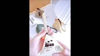 Mini Triangle Coin Pouch Women Men Canvas Zipper Coin Purse With Handle   Buy Coin Purses,