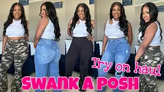 Swank A Posh Try On &bull; Plus Size Edition &bull; Super Stretch Jeans? | Nicki Nicole